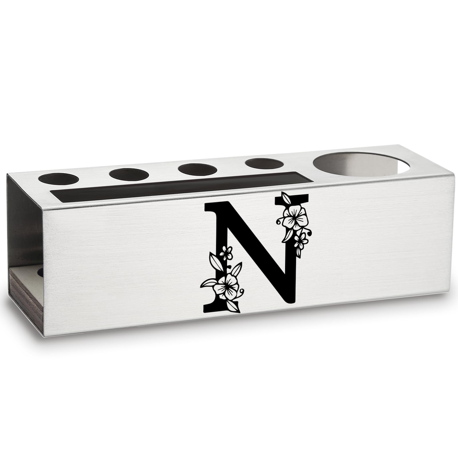 Porte-crayon personnalisé lettre N pour décoration de bureau