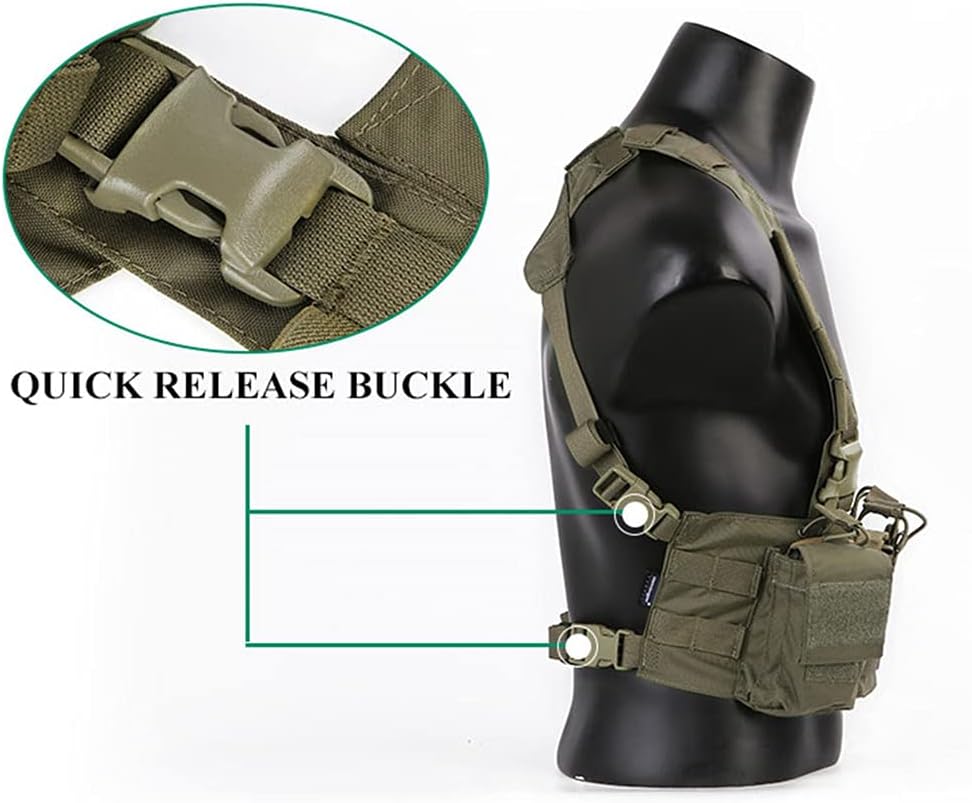 emersongear Easy Chest Vest,Tac Paintball Airsoft Vest Use Independently or Disassembled