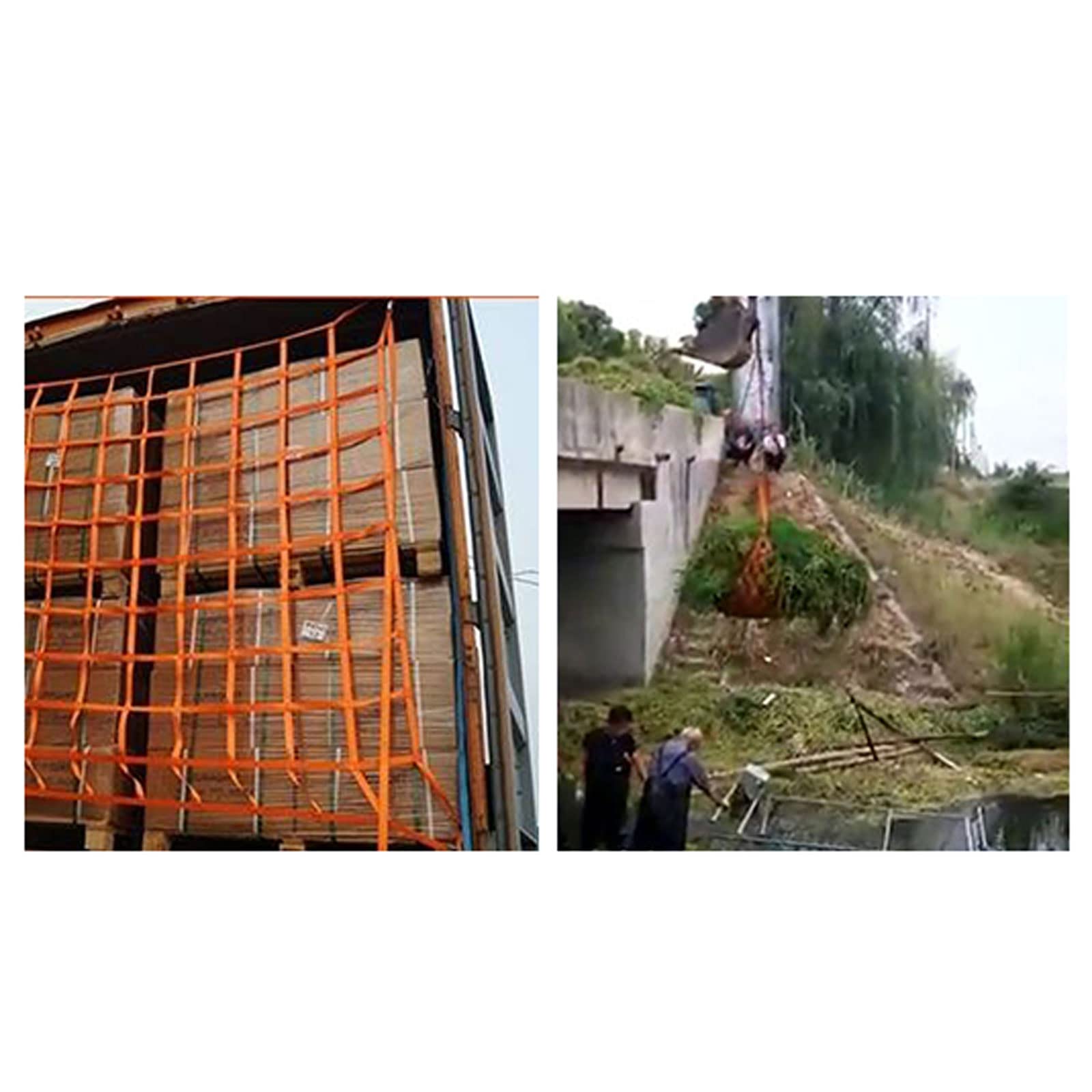 NIANTONG Red de Elevación de Eslingas de Poliéster Plano 1000kg