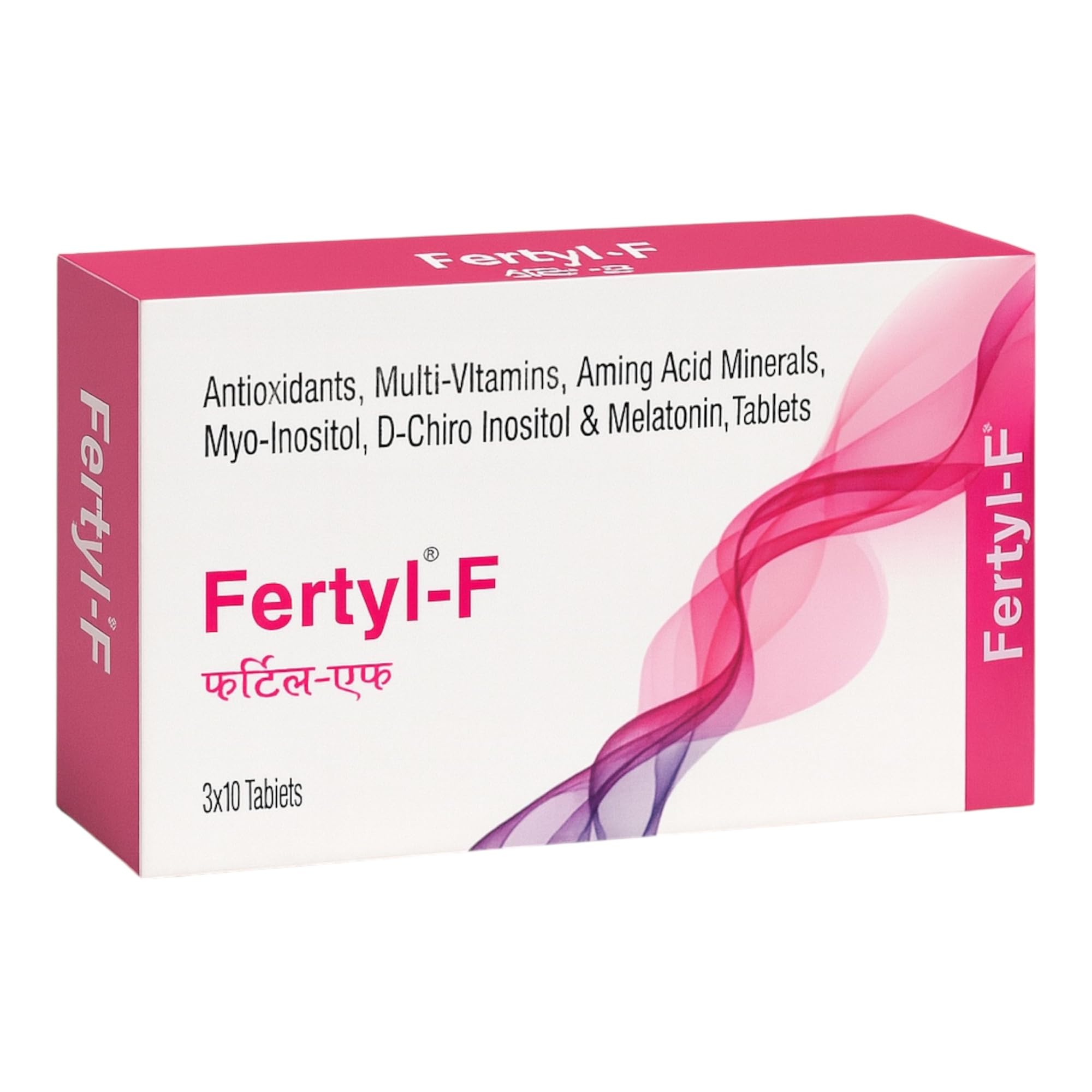FERTYL - F Fertility & PCOS Support For Women - Improves Egg Quality, Hormonal Balance & Reduces Oxidative Stress I 40:1 Myo-Inositol to D-Chiro-Inositol I Ideal for Conception, IVF and PCOS - 30 Tablets - 100% Veg-image-39