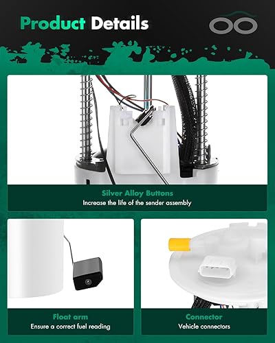 Miniatura 3 de SCITOO Montaje eléctrico de la bomba de combustible de alto rendimiento para 2004-2010 para Infiniti QX56 5.6L, 2005-2015 para Nissan Armada 5.6L,