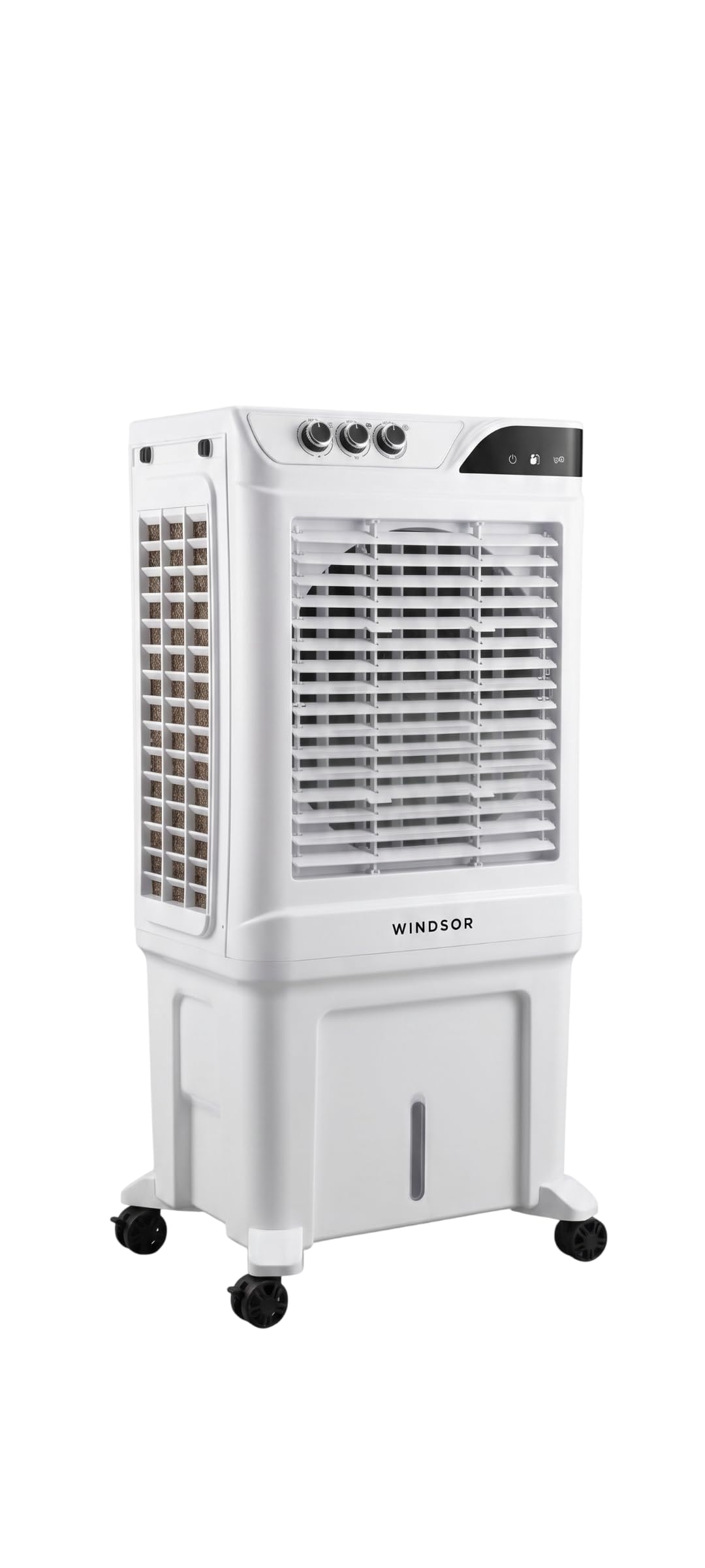 65 L Portable Air Cooler for Home, with Densenest Honeycomb Pads, High Air Delivery (Grey & White)-image-32