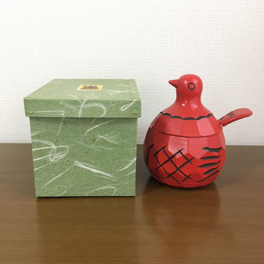 木製鳩の砂糖壷シュガーポット