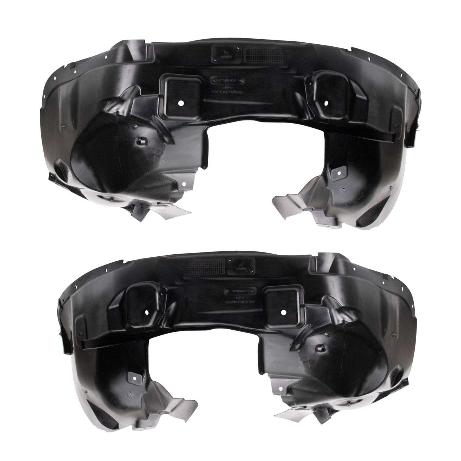 TRQ Front Inner Fender Liner Set | For 2017 Jeep Compass CH1248160 CH1249189