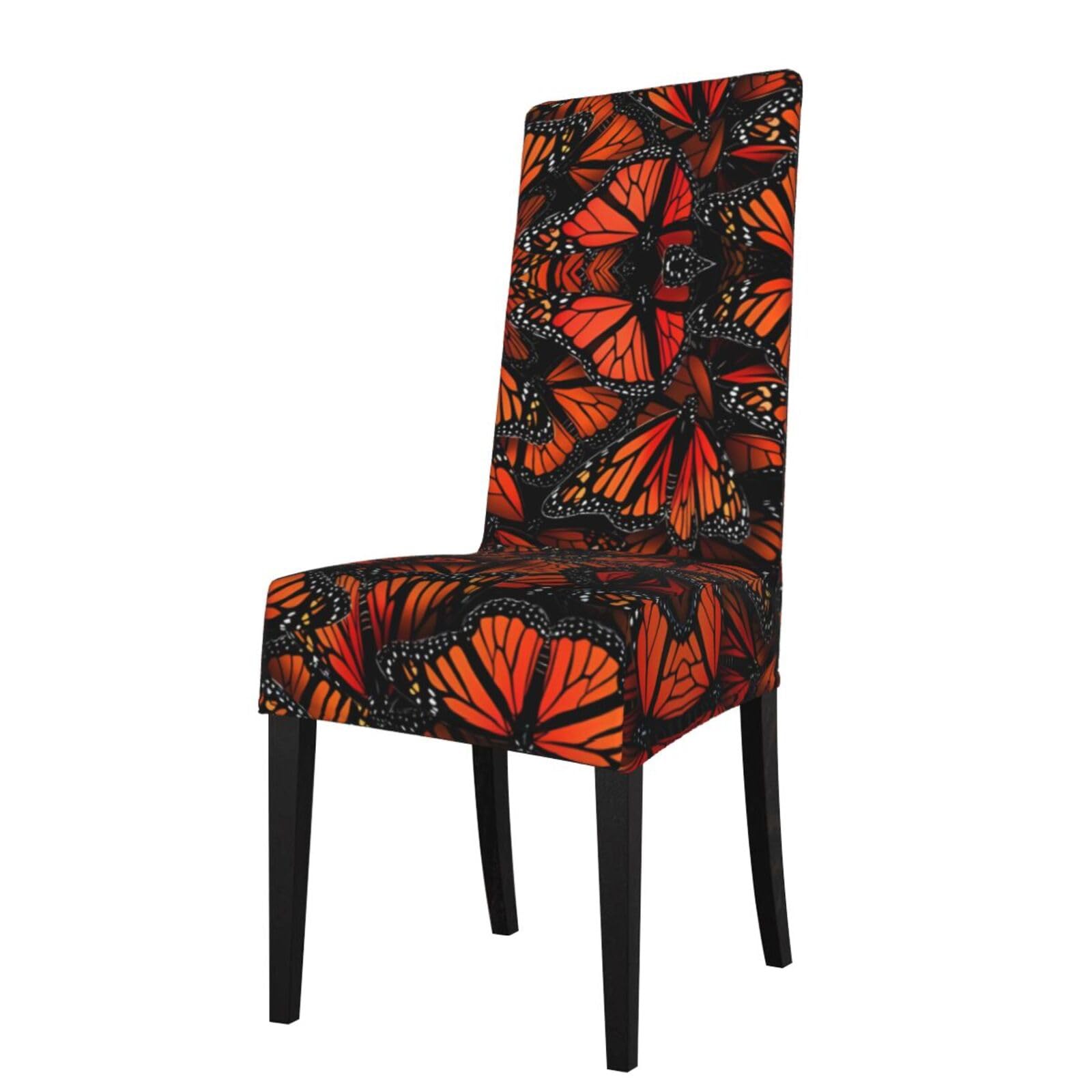 HJFCZH Monarch Butterflies Prints Protection Cover for Dining Chair - Stretchable Chair Throw Covers for Dining Room, Hotel Event Party