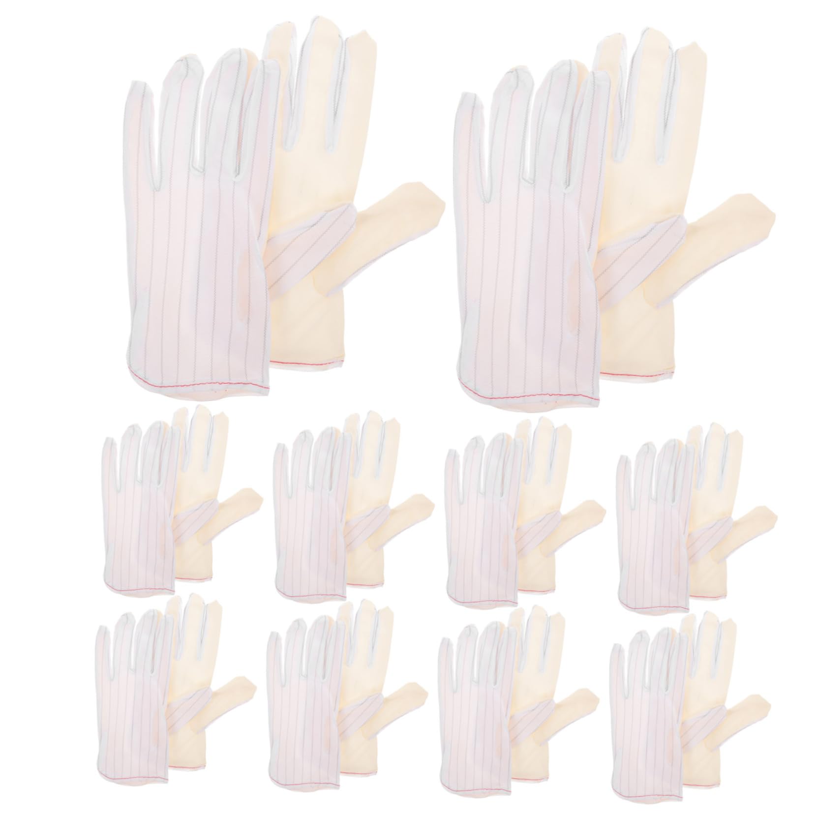 Milisten 20paare Esd-handschuhe Atmungsaktive Arbeitshandschuhe Für Und Schmuckinspektion Rutschfeste Pu-beschichtete Elastische Und Wiederverwendbare Schutzkleidung Für Verschiedene