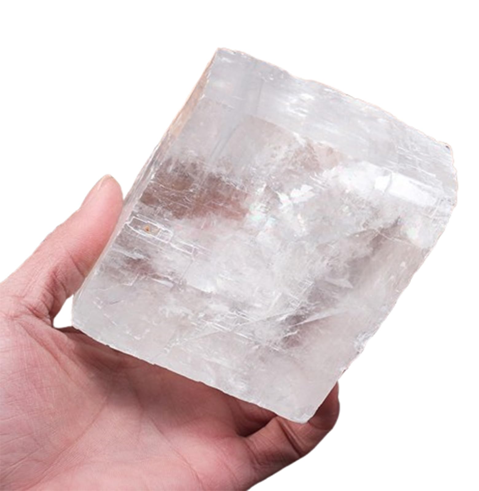 HUJWLBWF White Calcite Quartz Raw Crystals Crystal Large Stones Rough for Cabbing Polishing Decoration DIY Wire Wrapping Rock Gifts,300~400g