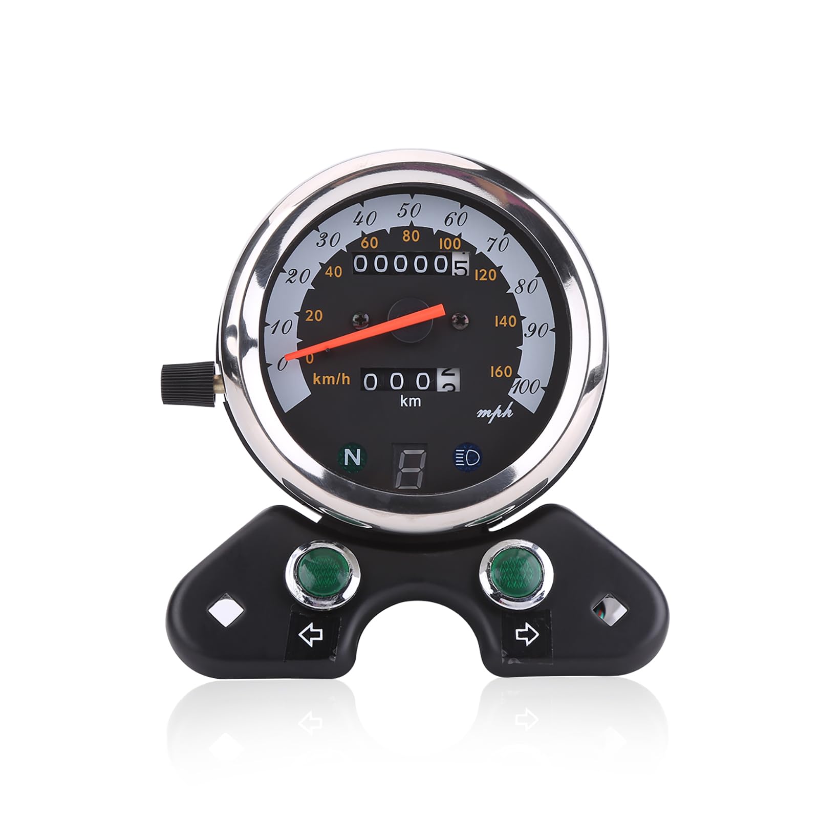 Sponsored Ad – Motorcycle Speedometer, Fydun Speedometer Universal Motorcycle Dual Odometer Speedometer Meter 12V Gear Digital Display for Most Motorcycles