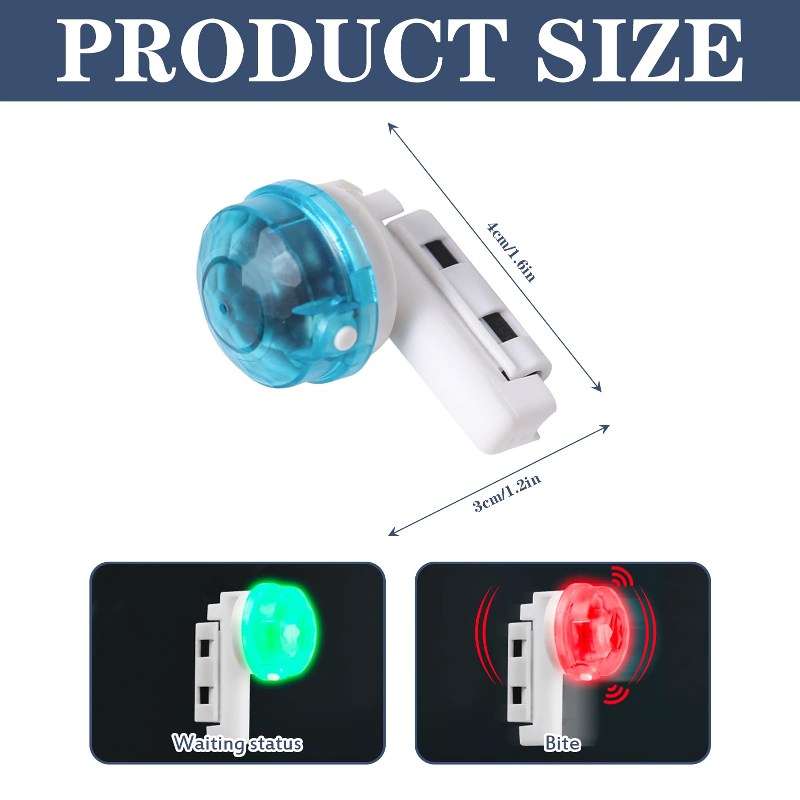 Bissanzeiger Angeln | Bissanzeiger Mit LED Light Strike | Elektronische Bissanzeige Mit Bewegungssensor | Angelzubehör Led Posen Angeln Mit Bissanzeiger Für Nachtangeln Oder Meeresangeln