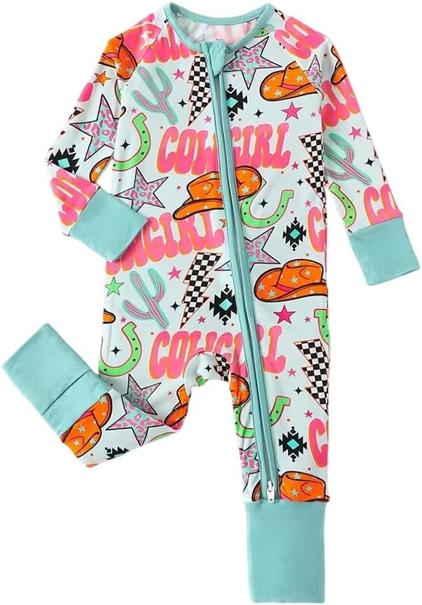 Bamboo Viscose Baby Romper Long Sleeve 2 Way Zipper Footies Baby Clothes for Boys and Girls