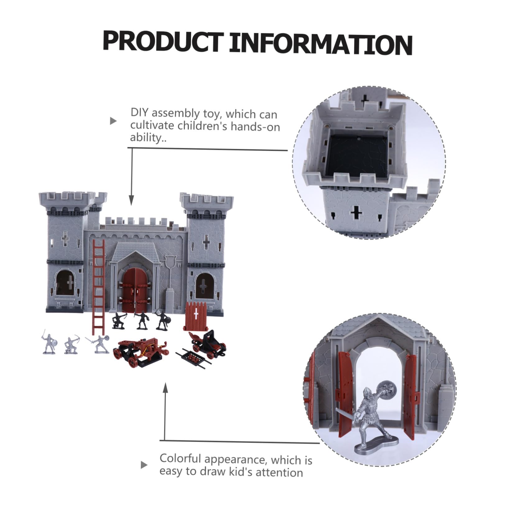 Modelo de Soldados del Castillo DIY 1 Juego Plástico