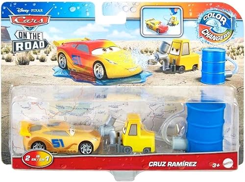 Disney Cars Cambiadores de color 2022 Cars On The Road Cruz Ramírez con Pitty