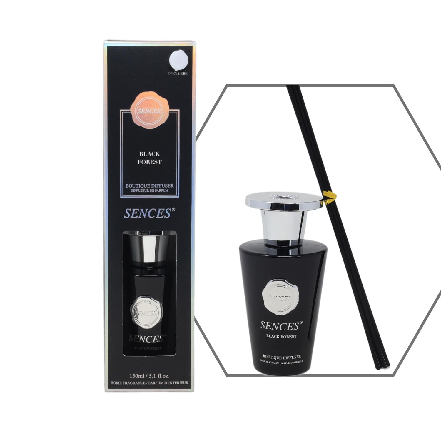 Baltus Reed Diffuser 150ml Black Forest Sences Fragrance Aroma Air Freshener