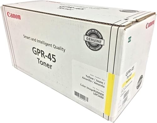 Miniatura 1 de Canon Cartucho de tóner amarillo Gpr45 para uso en Lbp5480 Rendimiento estimado 6,400 Página