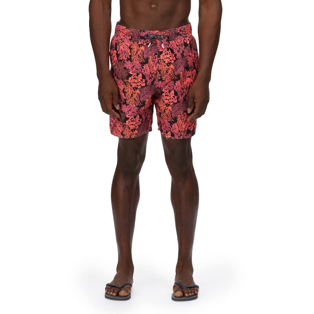 Regatta Hamza Swim Short Trunks, Black Coral, XXL