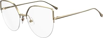 FENDI Oval Eyeglasses FF0423 J5G Gold 55mm 423