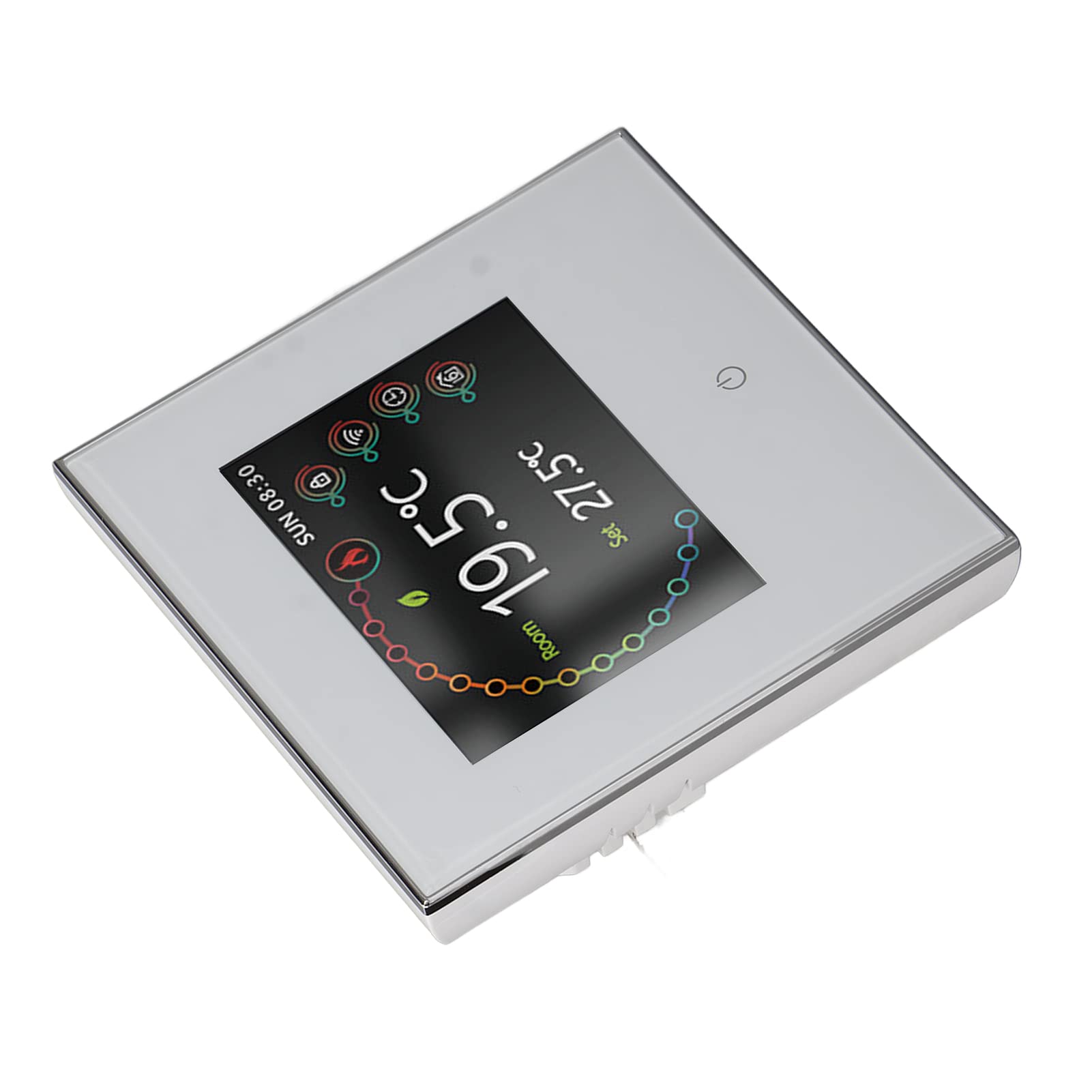 Hyuduo Inteligentny Termostat Termostat WiFi z Ekranem Dotykowym LCD, bezprzewodową regulacją Temperatury od 95 do 240 V, Wyraźnym Wyświetlaczem, dokładną regulacją, do Użytku w Domowym Biurze