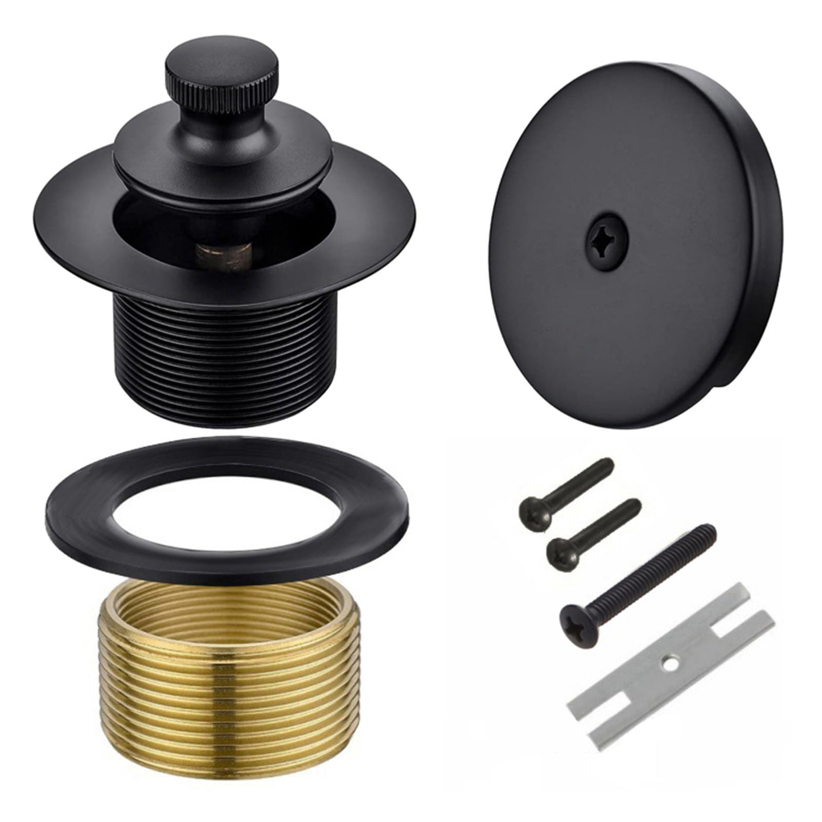 Bathtubs Drain Plugs Quick Installation Rustproof Bathroom Hardware Smooth Water Flows Simple Installs Bathtubs Drain