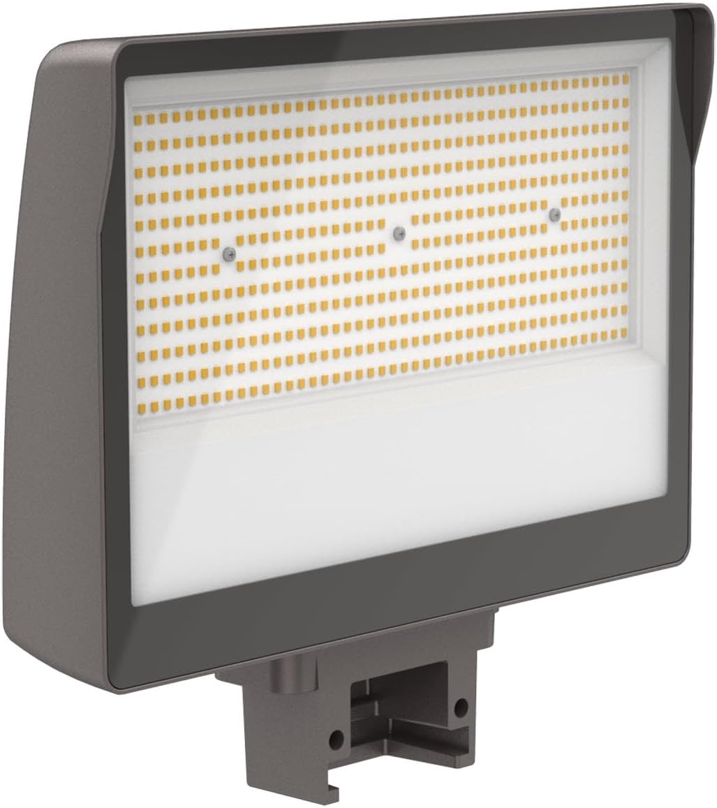 LEDONE Corp 200W LED Flood Light Slip Fitter Mount Commercial Multi-Watt 100/150/200W Floodlights 30000lm Stadium Parking Lot Light