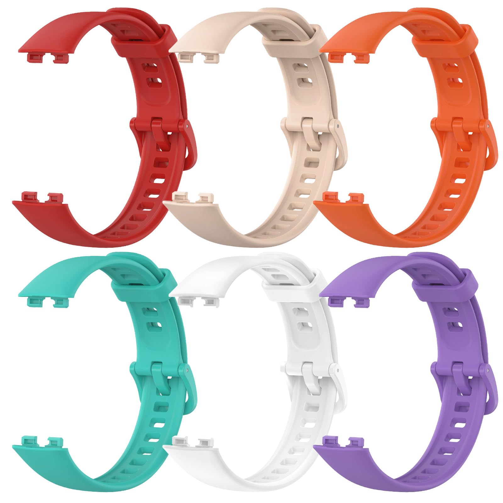 CHULN 6 Pieces Straps Compatible with Huawei Band 8 - Image 2