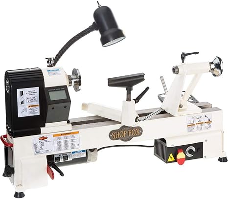 Shop Fox W1836 lathe with included protection plan and parts coverage