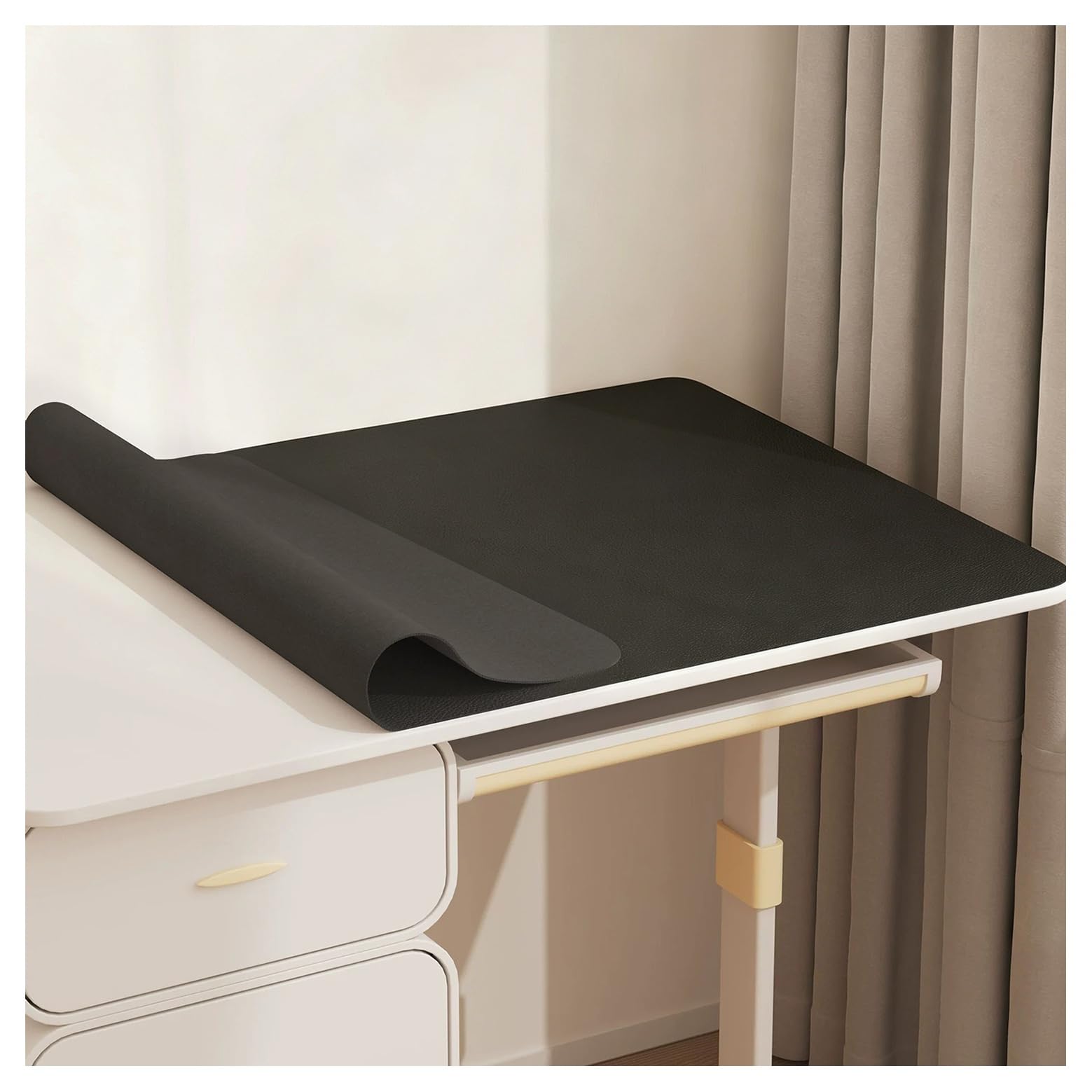 PU Leather Table Mat, Waterproof Oilproof Surface Desk Cover