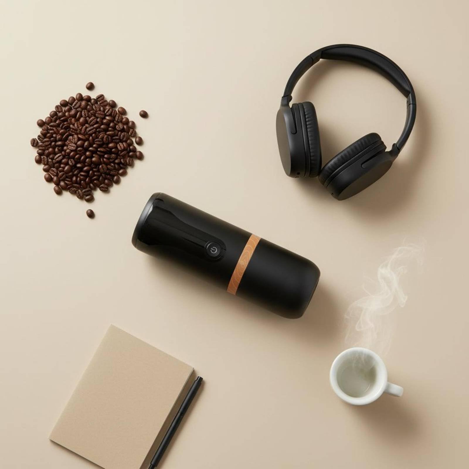 Tragbare Espressomaschine Kaffeekocher Kaffeemaschine Reisegerät aus Lebensmittelechtem 120 Ml Einzelportion für Camping Büro Reise Alltag