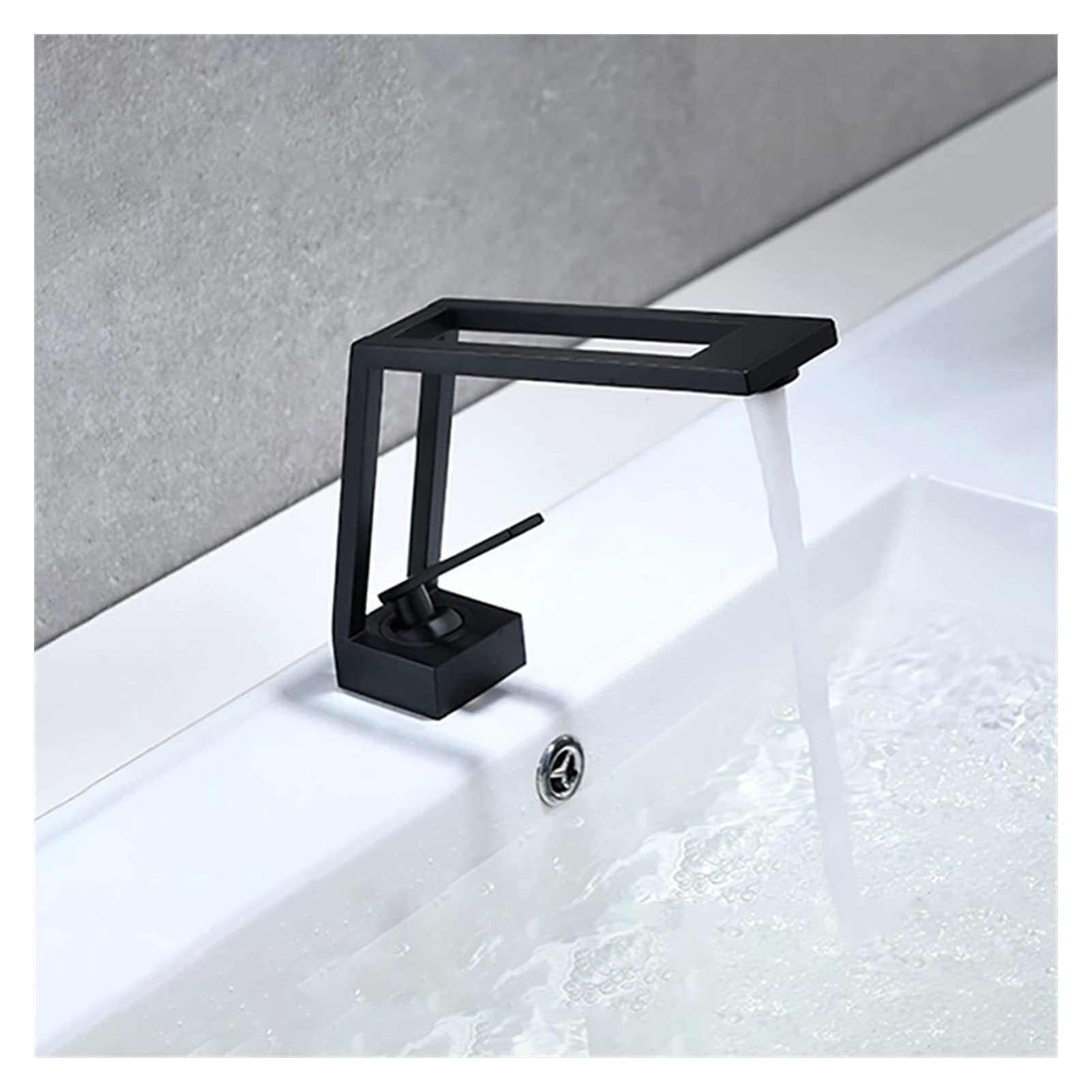 Robinet de lavabo de salle de bain doré mitigeur eau chaude et froide pour vasque