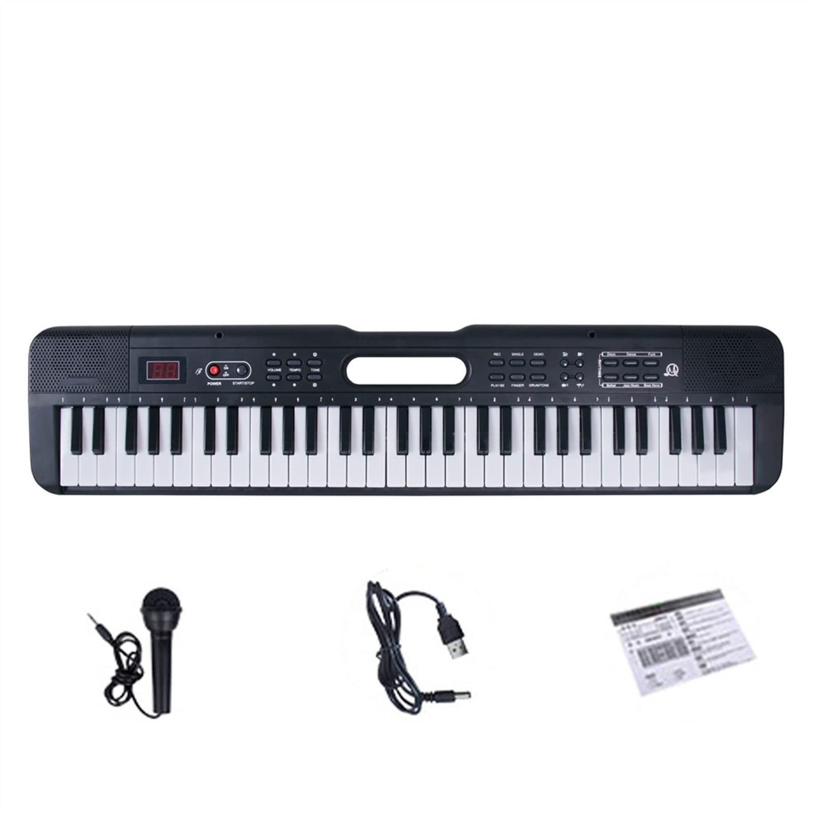 Tastiera Musicale 61 Tasti Elettrici Pianoforte Elettrico Musica Digitale Tastiera Elettronica Piano Portatile Multifunzionale