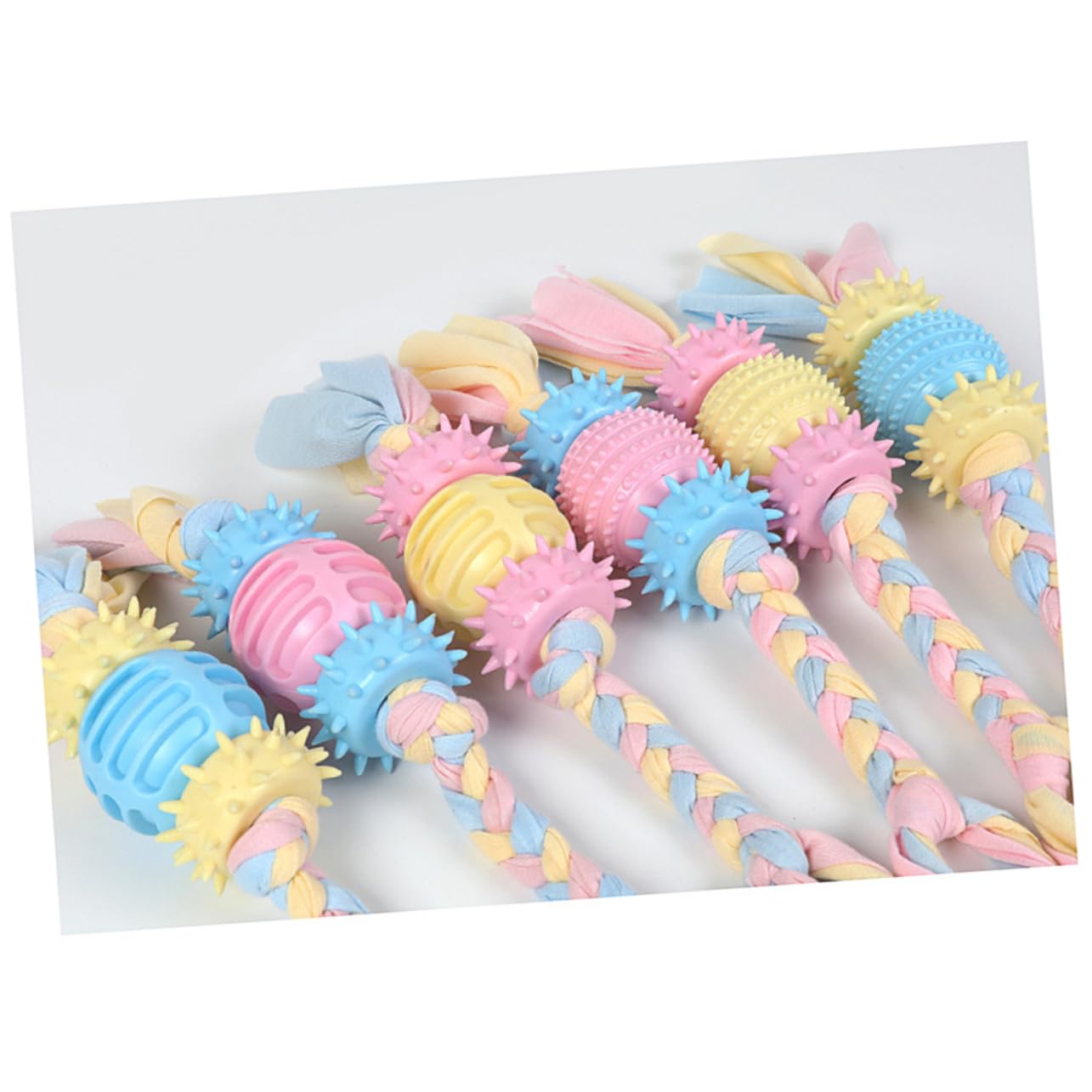 Mipcase Juguetes Juguetes para Perros Juguetes para Masticar 3 Piezas De Juguete para Mascotas Juguete De Cuerda De Algodón para Mascotas Juguete para Morder Perros Suministros para