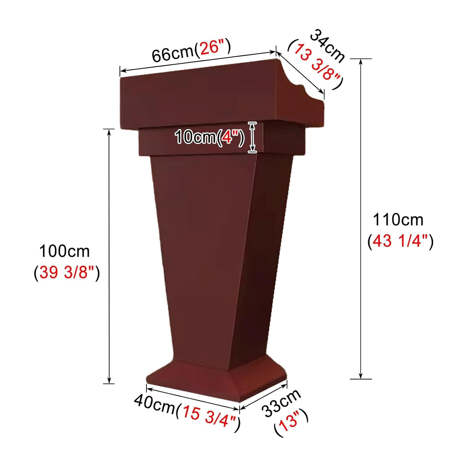 Drewniane podium wytrzymałe mównice z ogranicznikami krawędziowymi ambony wytrzymały wodoodporny stojak na podium łatwy w instalacji mówca mówca, D