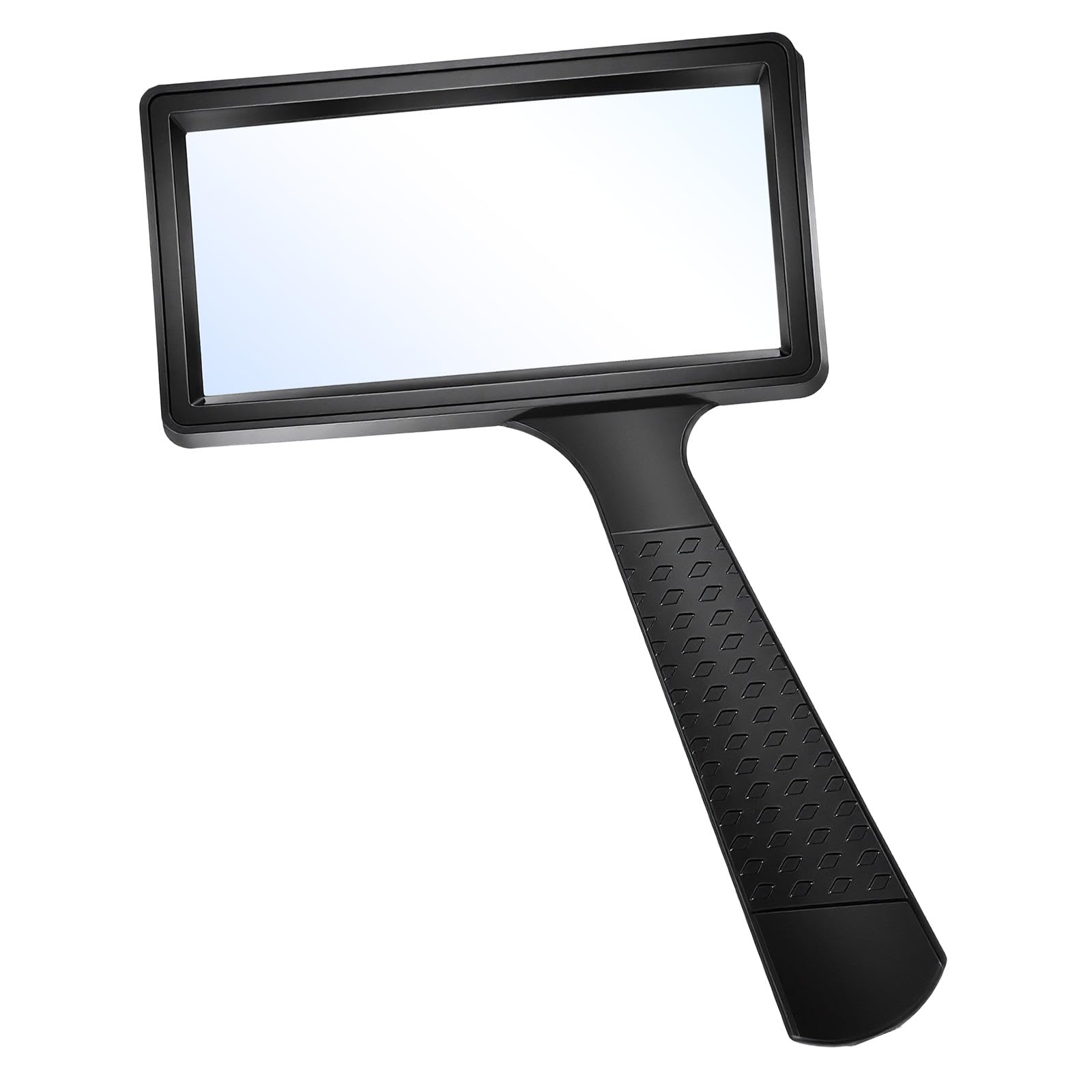 Magnifying Glass for Reading, Rectangle Large Viewing Area Handheld 10X Magnifying Glass Scratch Resistant Magnifier for Seniors Reading Observation Hobbies Repair