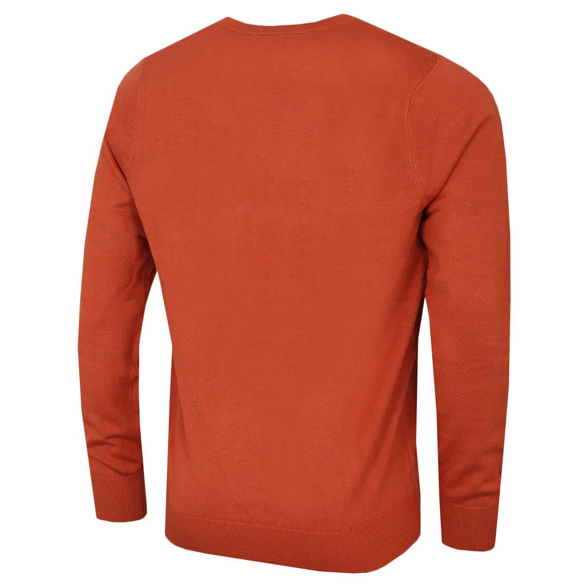 Calvin Klein Męski okrągły dekolt Tour trwały miękki sweter golfowy, pomarańczowy, M