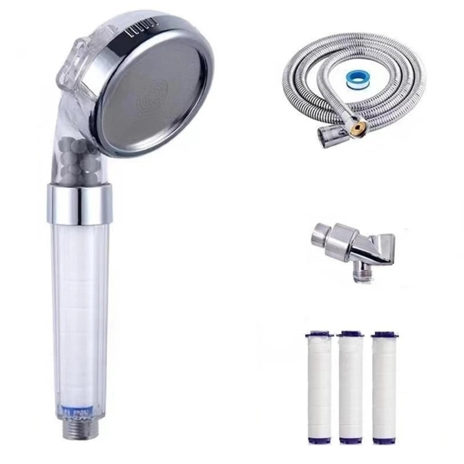 Soffione Doccia Soffione doccia filtro depuratore acqua docce ad alta pressione for set da bagno dispositivo di purificazione multifunzionale(Package A)