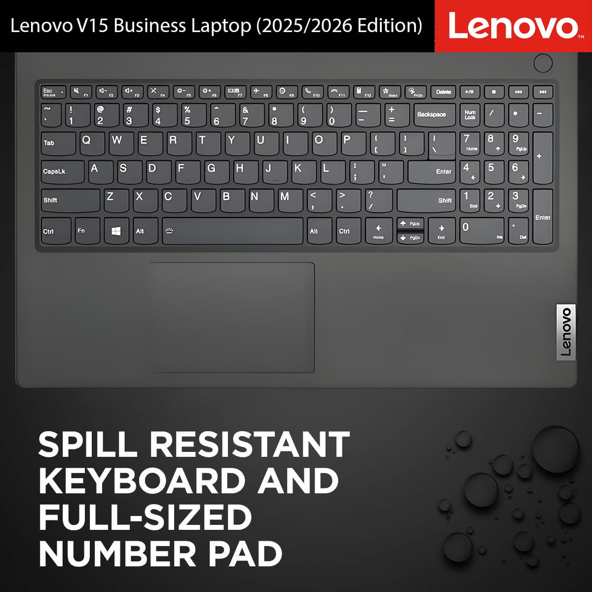 Lenovo 2025-2026 New Generation V15 Business and Student Laptop | 15.6" FHD Display | Intel High-Performance CPU | 8GB RAM | 256GB SSD | Ultra-Quiet Design | Long Battery Life | Windows 11 | WOWPC