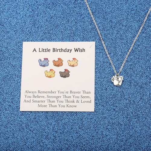 WUSUANED Animal Chicken Necklace Game Inspired Jewelry Hens Birthday Theme Gift Chicken Lover Gift2