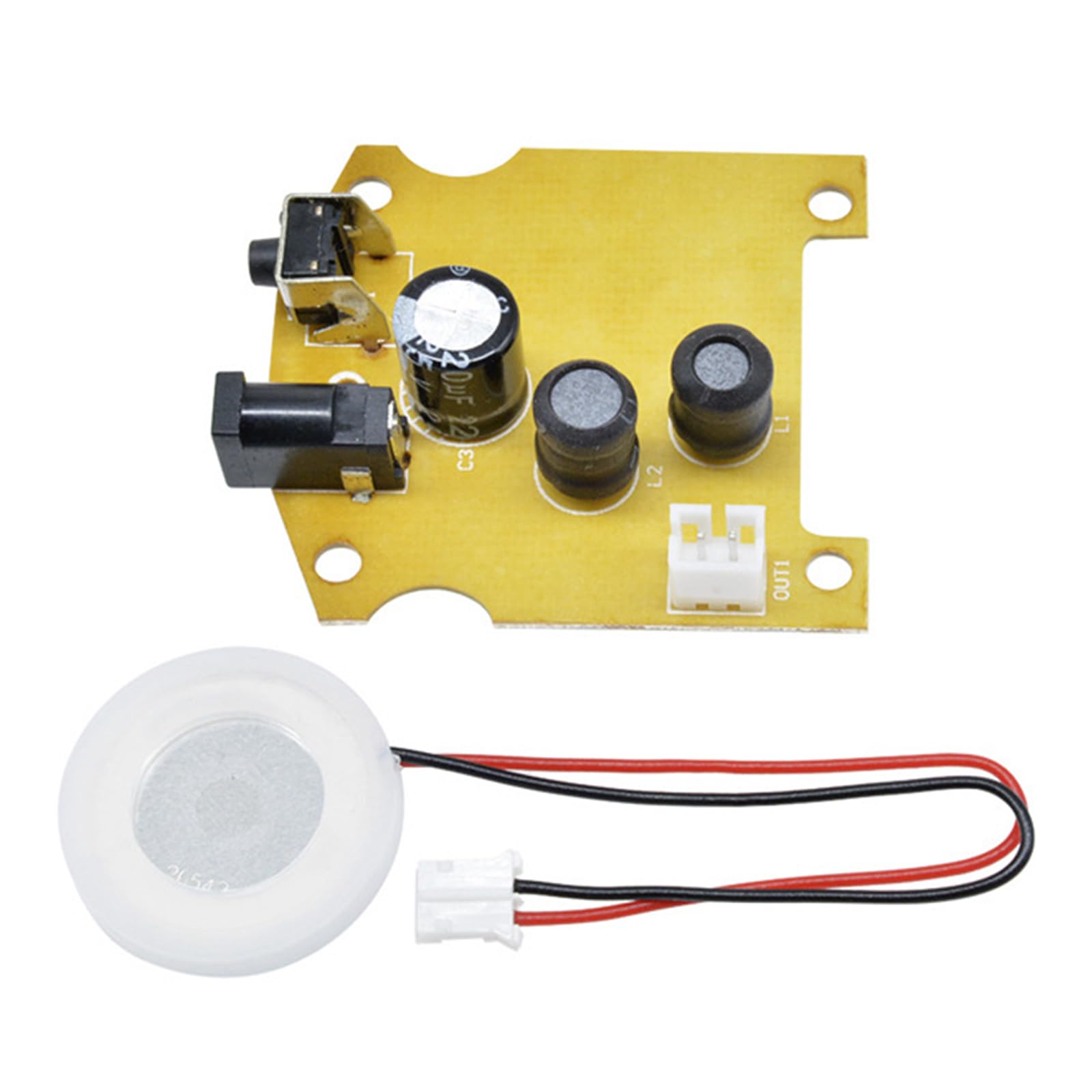 Kalttoy Usb Ceramic Atomizer Transducer Dc3.7-12V D20mm 113Khz Humidifier Mist Maker Circuit Board Atomization Maker Atomization