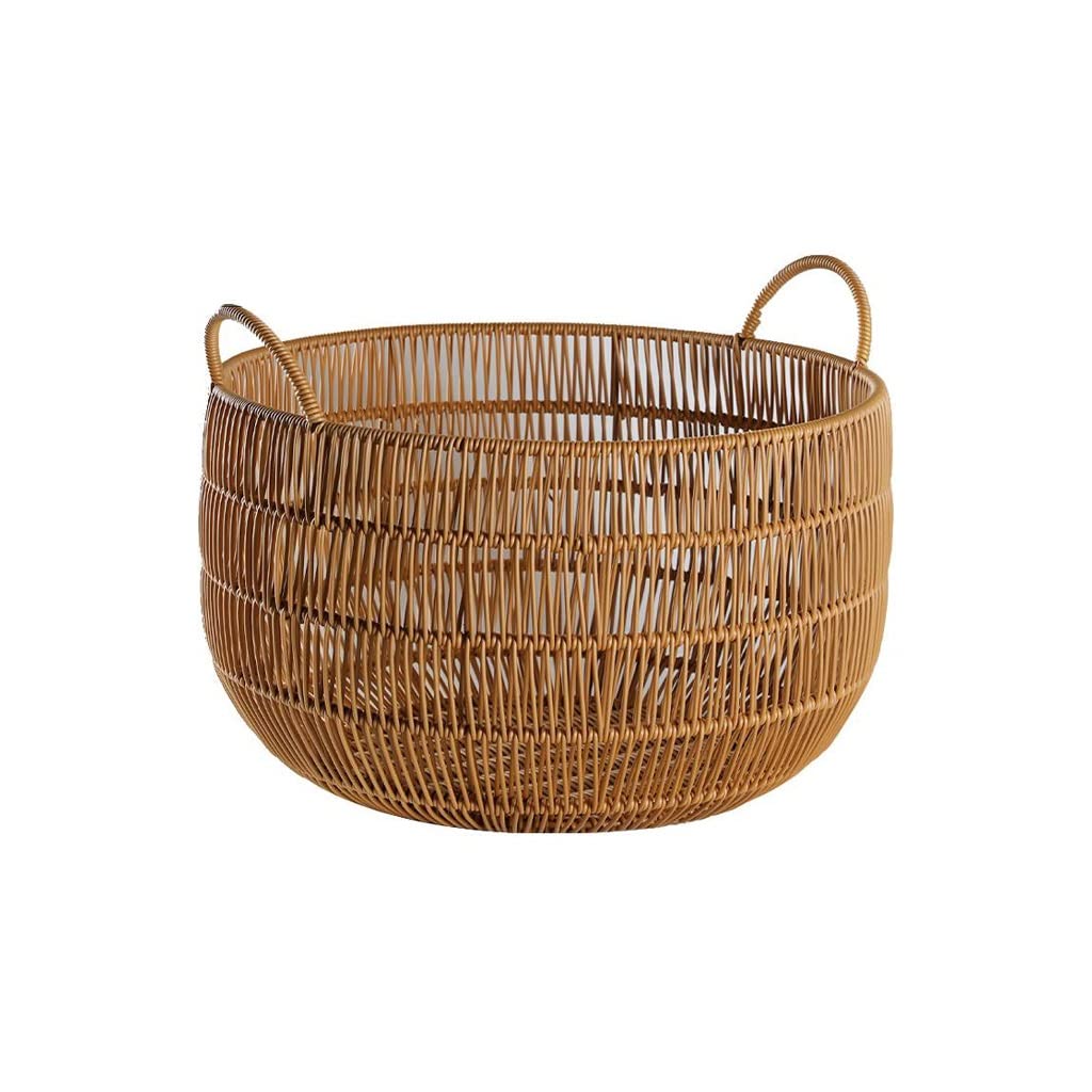 Rattan Basket Dirty Clothes Basket Laundry Basket Dirty Clothes Storage Basket Household Clothes Storage, Brown B