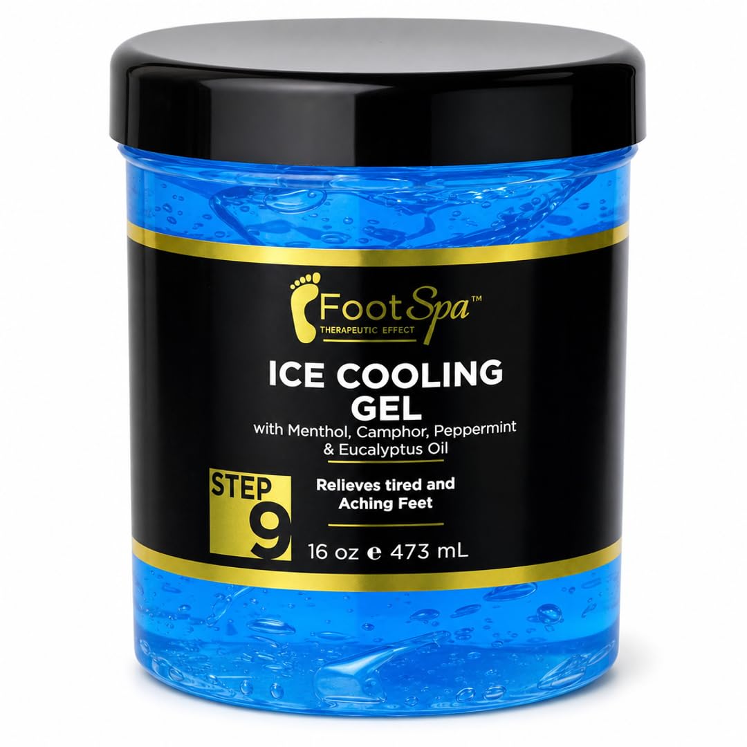 Post-Pedicure Cooling Foot Gel, Soothing Non-Greasy, 16 oz