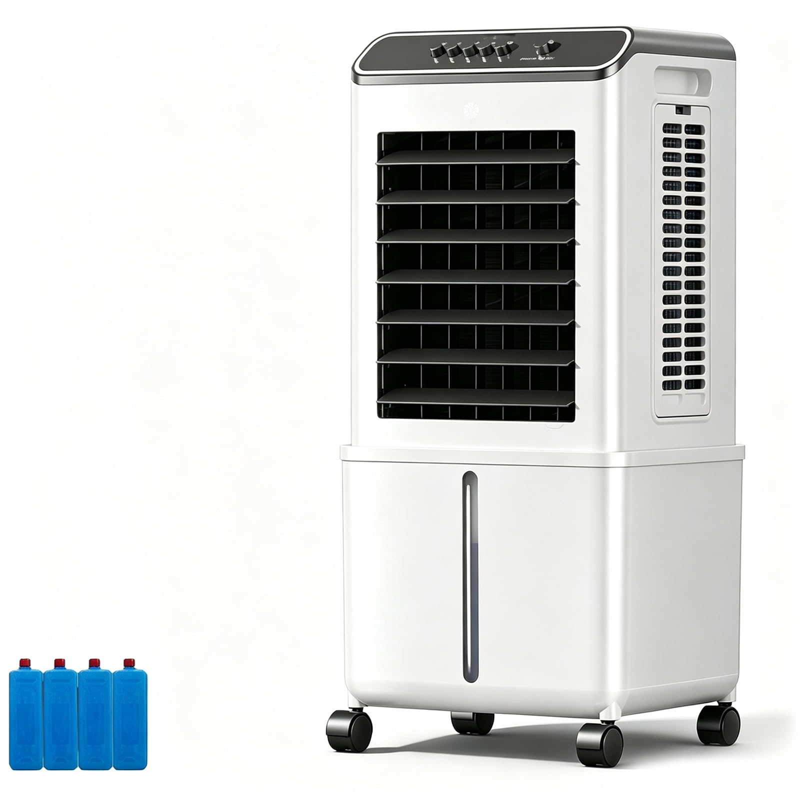 2.6 Gal Swamp Cooler Air Conditioner, 3 Speeds, 44dB Quiet, Portable Evaporative Air Cooler, Mechanical Buttons, for Bedroom, Living Room, Office