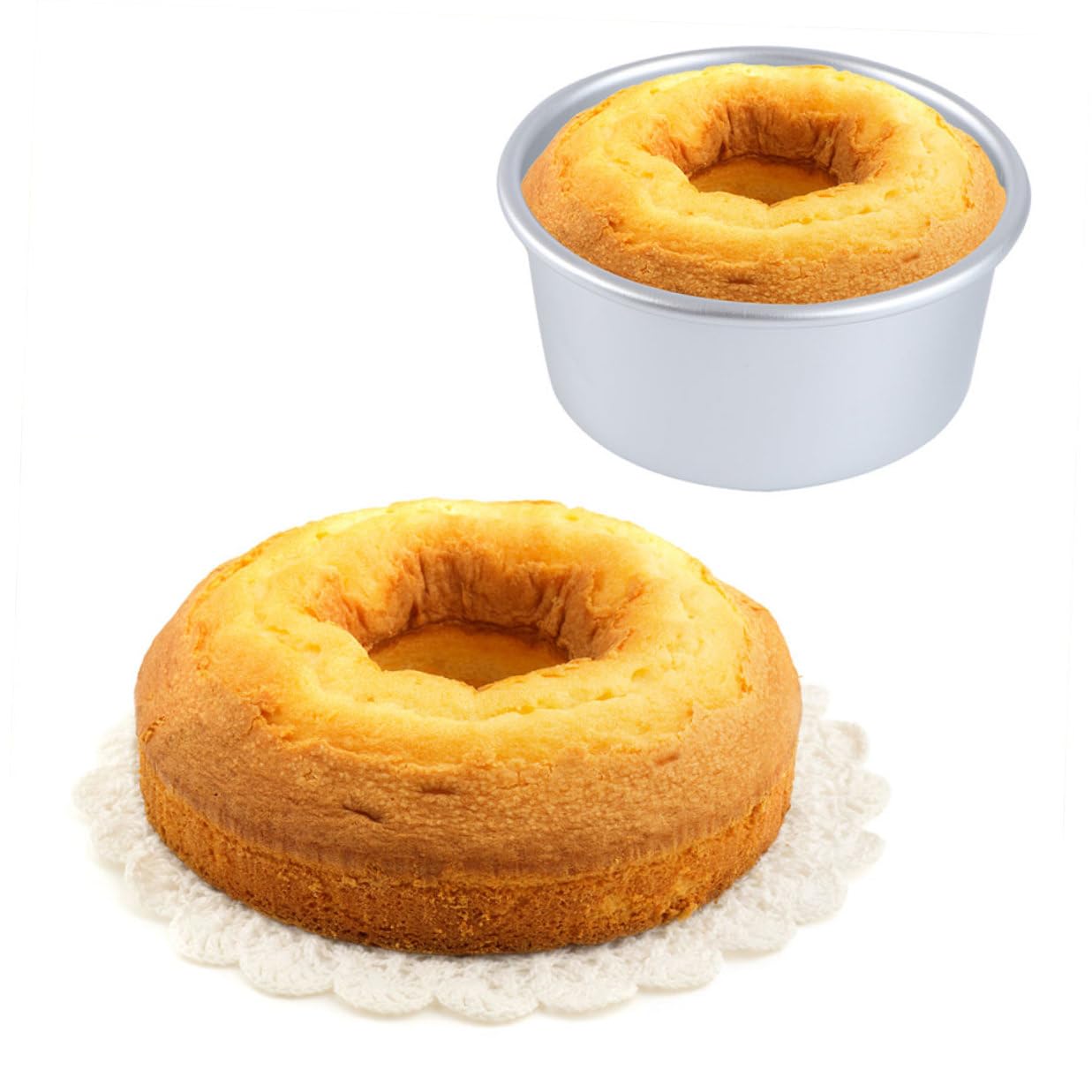 VANZACK 2 Runde Kuchenformen 6 und 8 Zoll aus Aluminiumlegierung