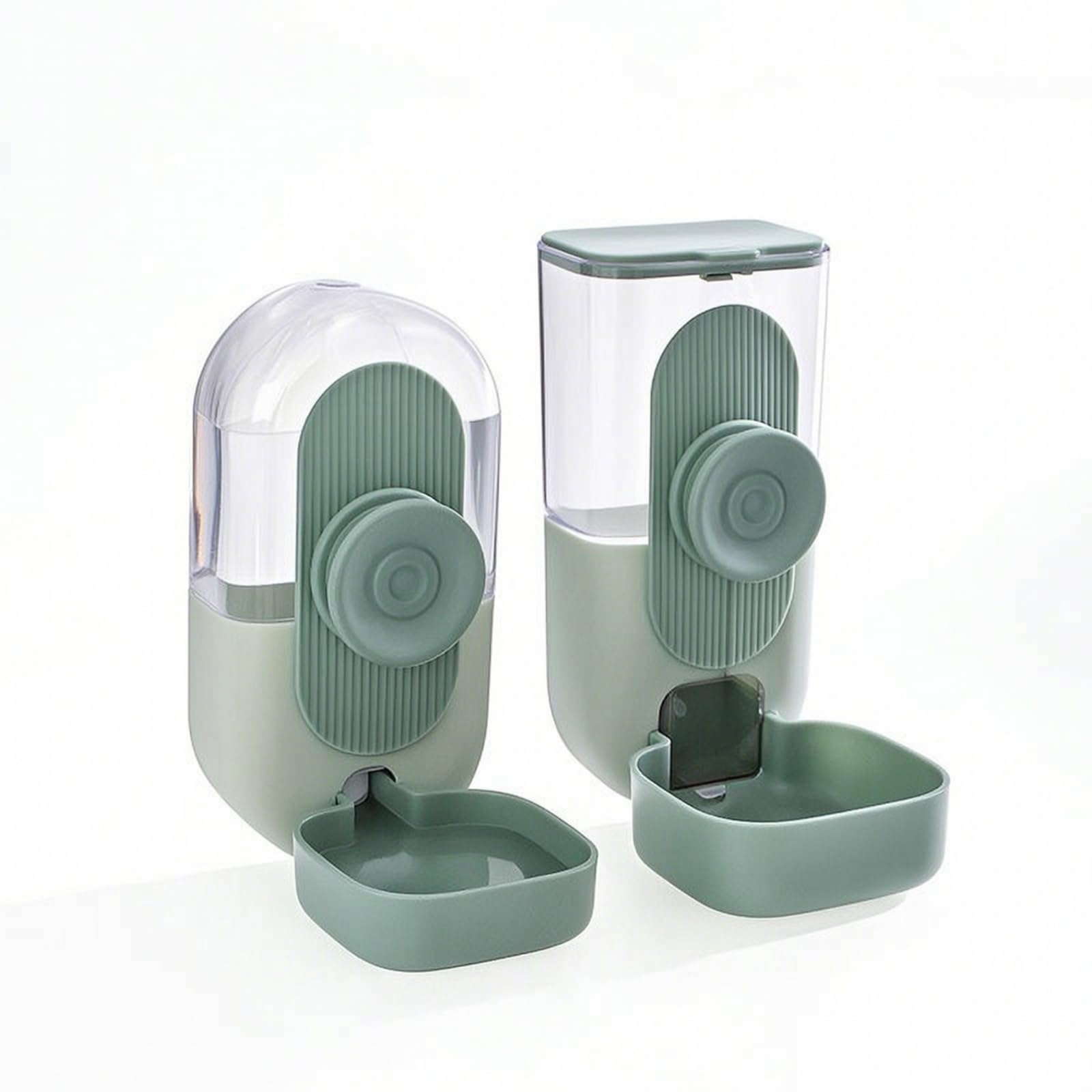 Colcolo Distributore d'Acqua Mangiatoia E Abbeveratoio per Pet a Flusso Continuo per Crocchette Serbatoio Trasparente in Plastica Resistente Fissaggio Adatto per Cani Gatti Conigli