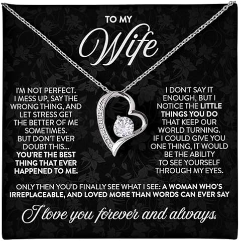 CALLA DECORGIFTS Jewelry To My Wife, To My Wife Necklace From Husband, Necklace for Women, Sentimental Birthday Valentine's Day Gift for Her