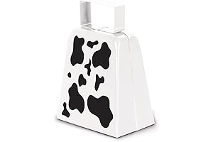 Beistle Cow Print Cowbell: The Perfect Party Accessory for a Western Soiree