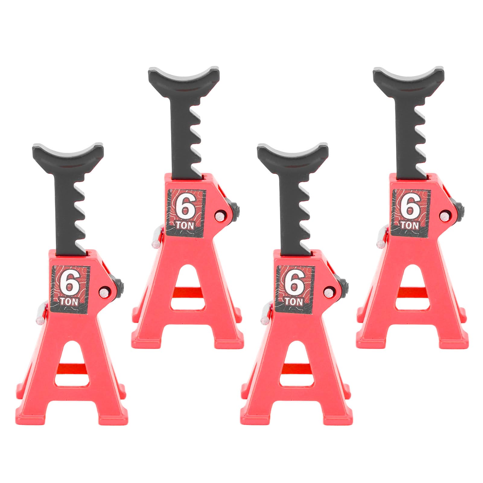 HELEVIA Set di Supporti Jack per Mini Jack da 4 Pezzi Regolabili in Lega di Alluminio 1/24 per Auto RC SCX24 (#1