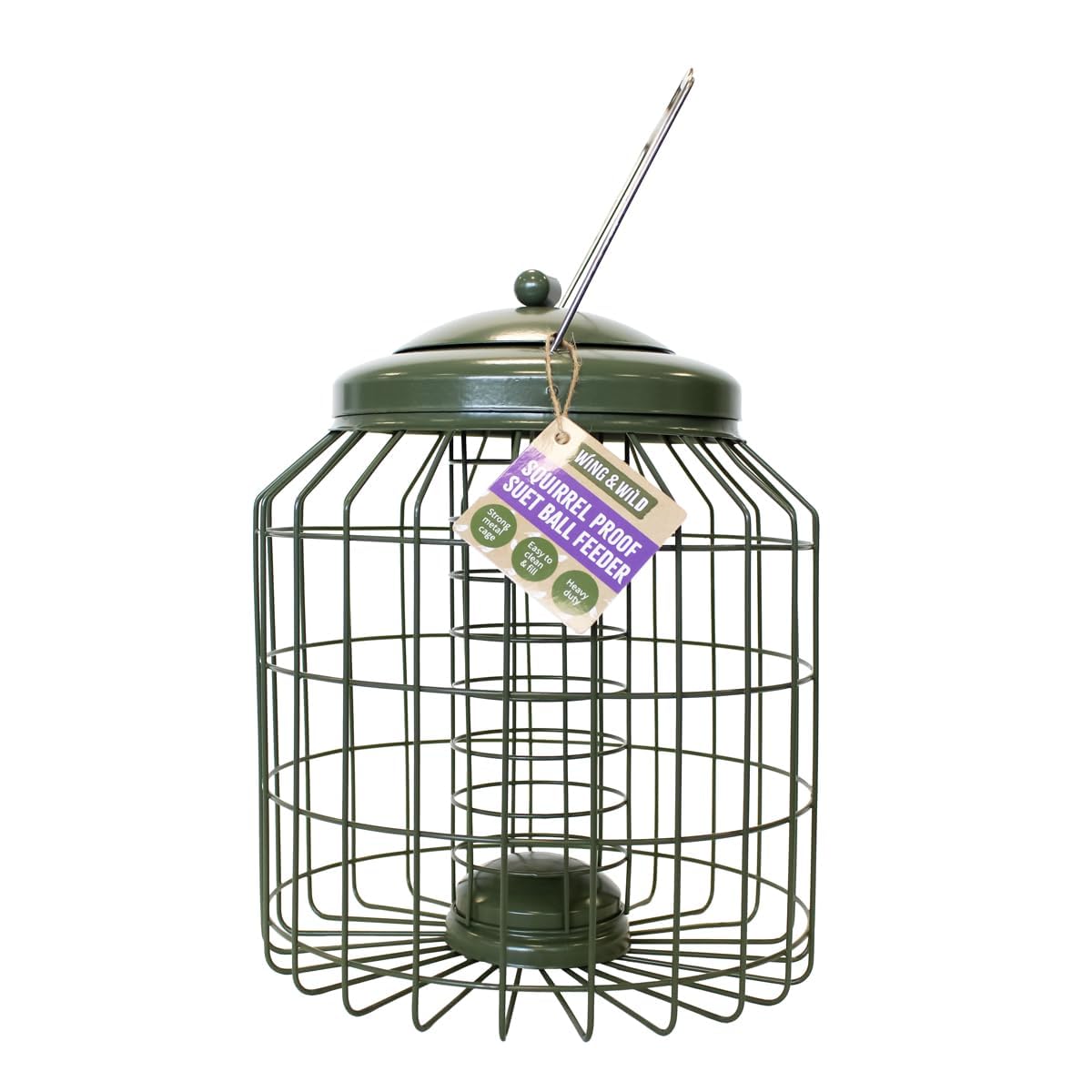 Wing & Wild Heavy Duty Squirrel Proof Fatball Feeder - 29cm