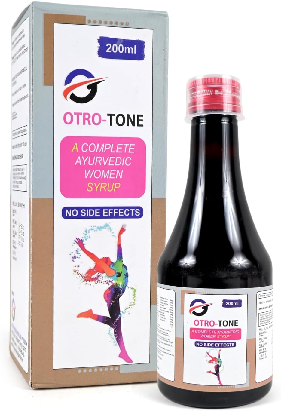 OTRO-TONE Ayurvedic Women Syrup with Ashok & Shatavari for Menstrual Support, Pelvic Comfort & Hormonal Balance | Herbal Uterine Tonic for Women Wellness | 200ml