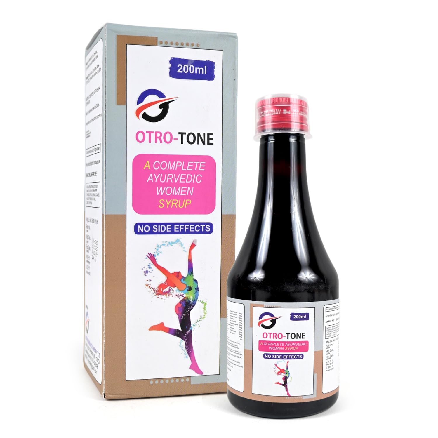 OTRO-TONE Ayurvedic Women Syrup with Ashok & Shatavari for Menstrual Support, Pelvic Comfort & Hormonal Balance | Herbal Uterine Tonic for Women Wellness | 200ml