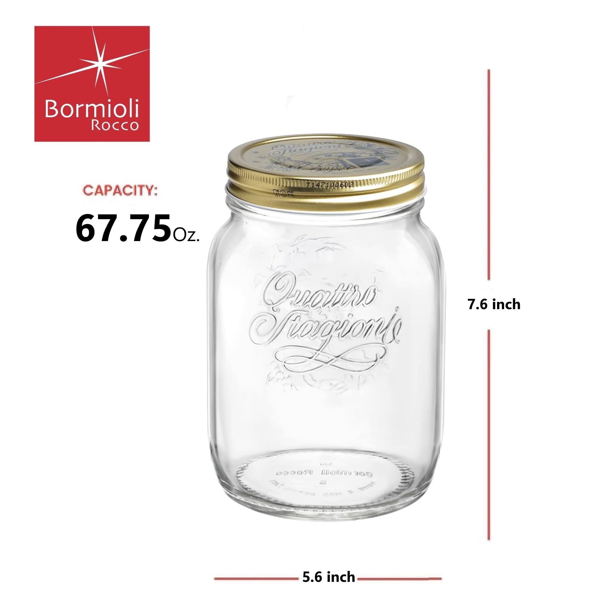 Barattoli Quattro Stagioni Bormioli Rocco - Confezione Da 12 Da 150gr - Foto 5