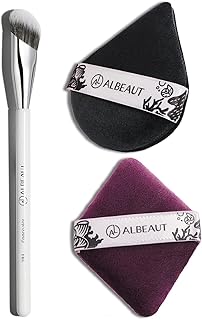 Albeaut Concealer Brush & Powder Puff Set